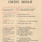 La prima pagina del Rituale con cui celebrò Paolo VI nel 1965