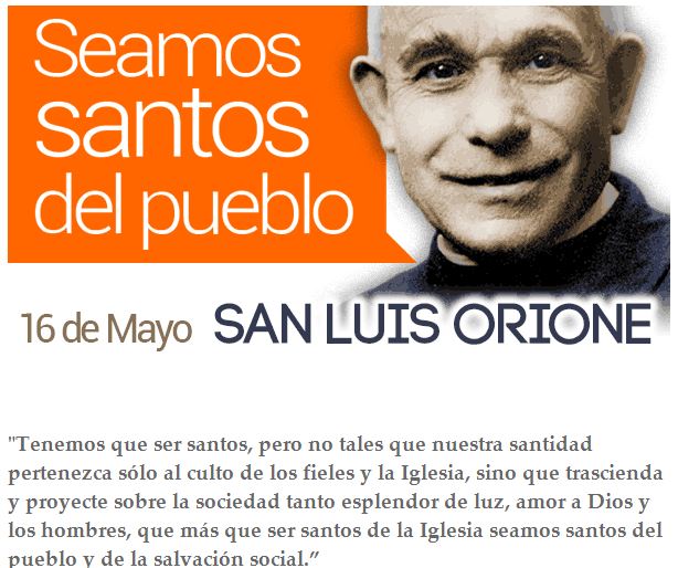 Don Orione 16 de mayo
